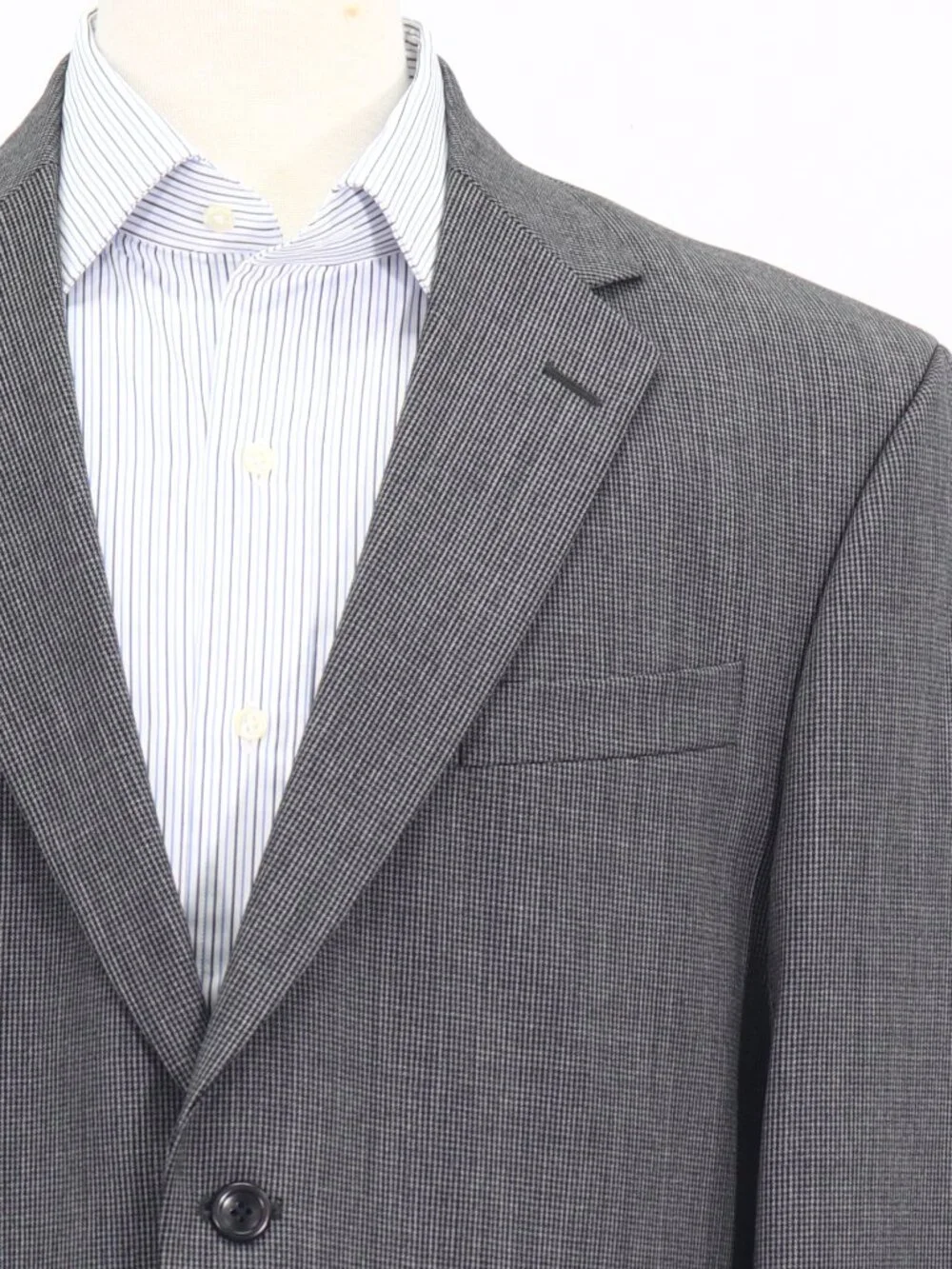 Nautica 41R Gray Blazer Sport Coat Jacket 2-Button Houndstooth W883